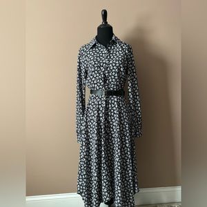 Michael Kors Handkerchief Hem Midi Shirtdress